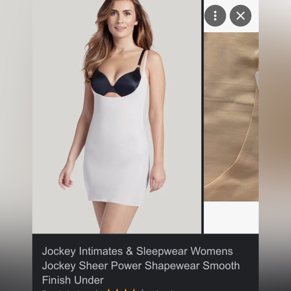 NWT Jockey Tame That Tummie Shapewear Slip Women’s Size L Nude